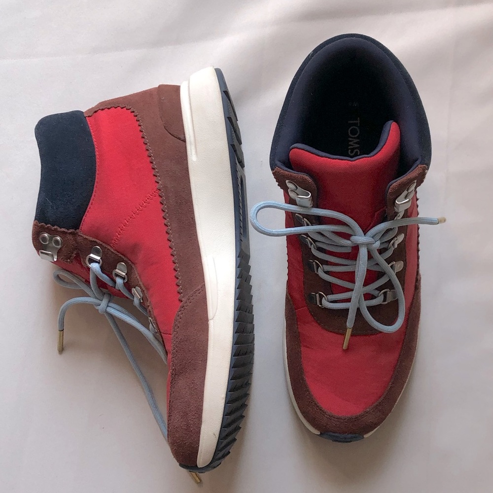 TOMS Red Hiker / Sneaker boots